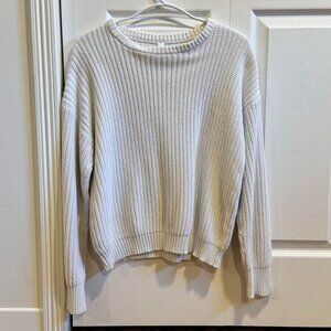 American Apparel White Knit Sweater - Women's Medium